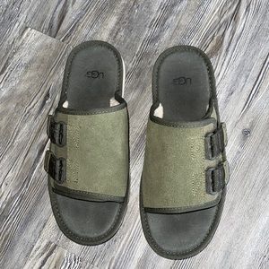Men UGG Dune Sandal Moss Green Size 8
